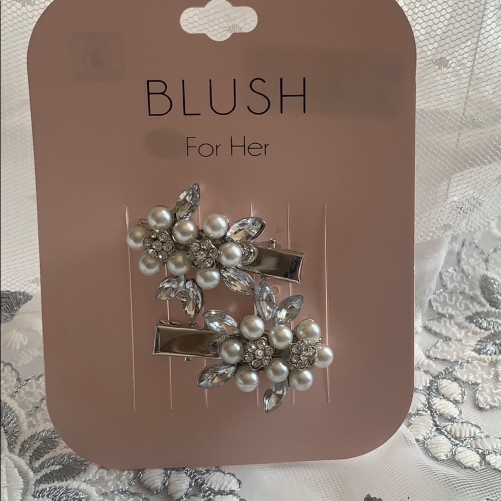 Hair pins pearl silver Bridal Weddings parties clips. New - Picture 2 of 8